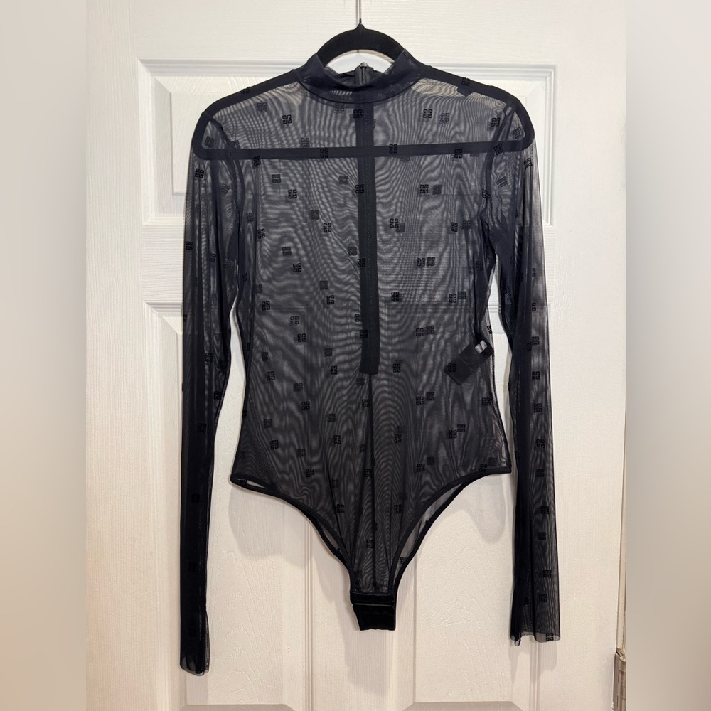 Elegant Black Sheer Long Sleeve Top